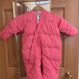 Columbia Pink One Piece Sleep Sacks Insulated Quilted Design